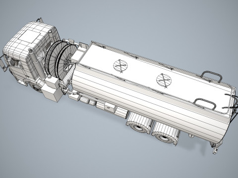 Fuel Truck --341-- 3D Model