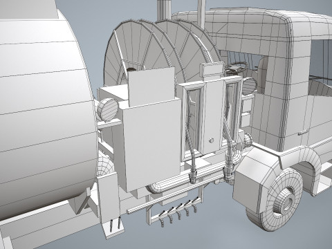 Fuel Truck --341-- 3D Model