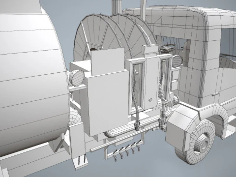 Truk Bahan Bakar --341-- Model 3D