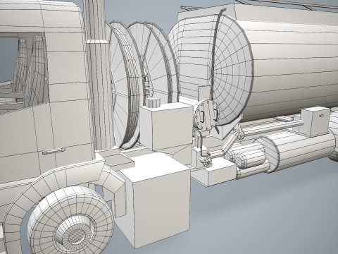 Fuel Truck --341-- 3D Model