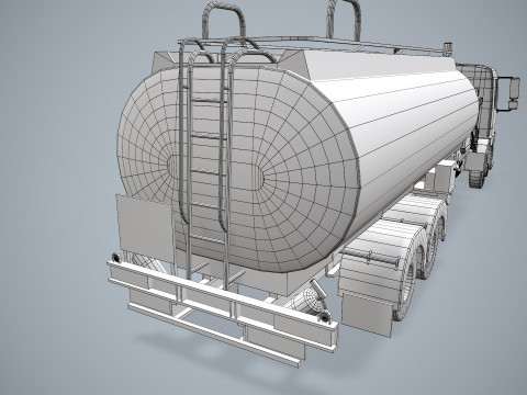 Fuel Truck --341-- 3D Model