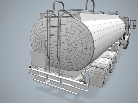 Truk Bahan Bakar --341-- Model 3D