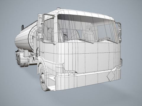 Fuel Truck --341-- 3D Model