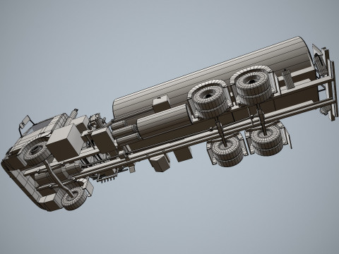 Fuel Truck --341-- 3D Model