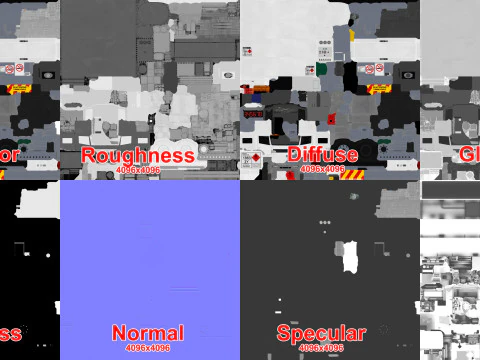 Truk Bahan Bakar --341-- Model 3D