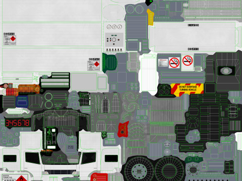 Fuel Truck --341-- 3D Model