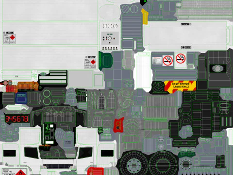 Truk Bahan Bakar --341-- Model 3D