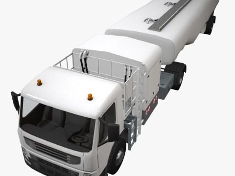 Fuel Truck --342-- 3D Model