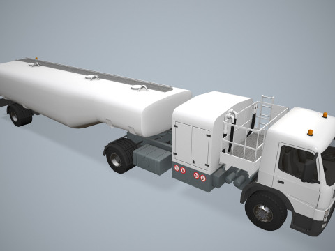 Fuel Truck --342-- 3D Model
