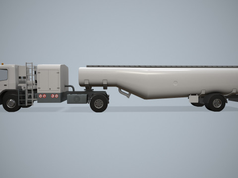 Fuel Truck --342-- 3D Model