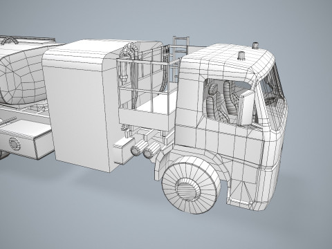 Fuel Truck --342-- 3D Model
