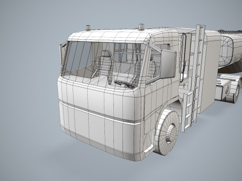 Fuel Truck --342-- 3D Model
