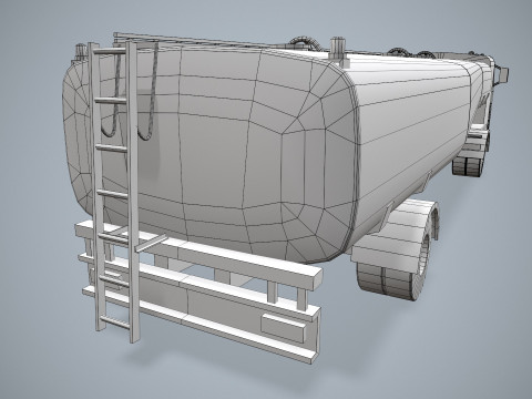 Fuel Truck --342-- 3D Model
