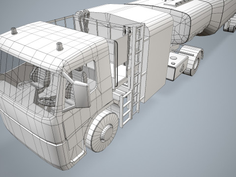 Fuel Truck --342-- 3D Model