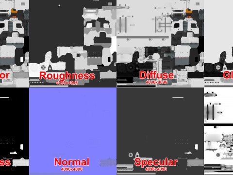 Fuel Truck --342-- 3D Model