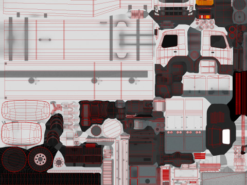 Fuel Truck --342-- 3D Model