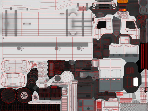 Fuel Truck --342-- 3D Model