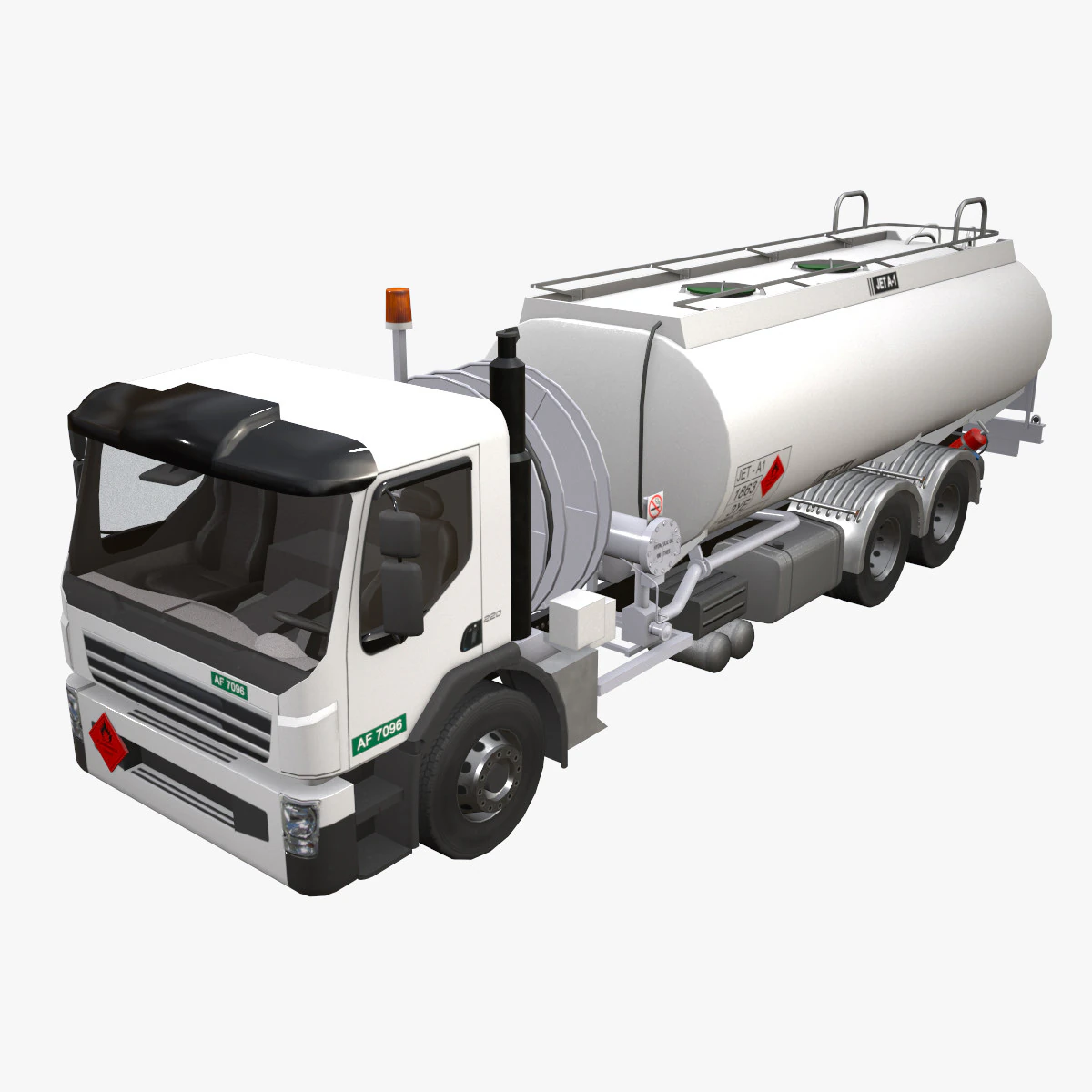 Fuel Truck --343-- 3D Model .c4d .max .obj .3ds .fbx .stl .blend