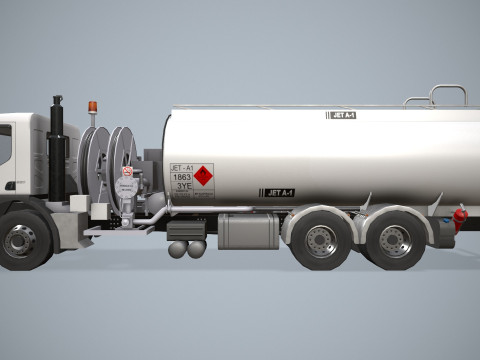 Fuel Truck --343-- 3D Model
