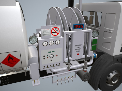 Fuel Truck --343-- 3D Model