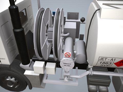 Fuel Truck --343-- 3D Model