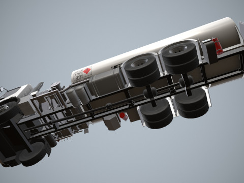 Fuel Truck --343-- 3D Model