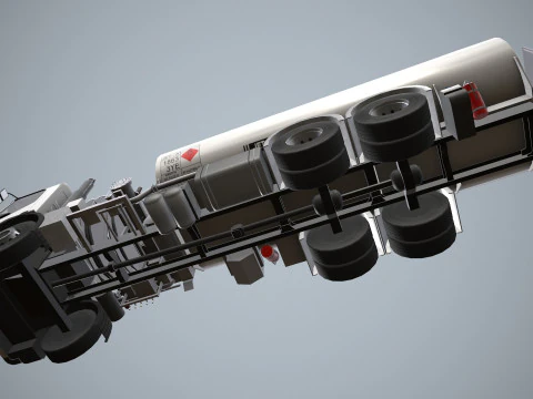 Fuel Truck --343-- 3D Model
