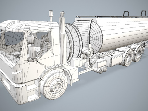 Fuel Truck --343-- 3D Model