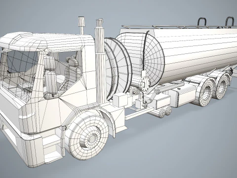 Fuel Truck --343-- 3D Model