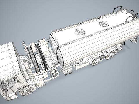Fuel Truck --343-- 3D Model