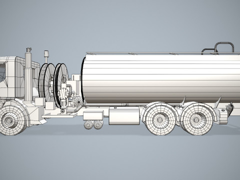 Fuel Truck --343-- 3D Model