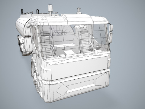 Fuel Truck --343-- 3D Model