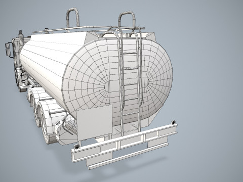 Fuel Truck --343-- 3D Model