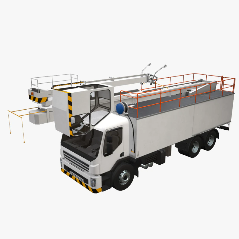 Cami&oacute;n descongelador de aviones --344-- Modelo 3D .c4d .max .obj .3ds .fbx .stl .blend 