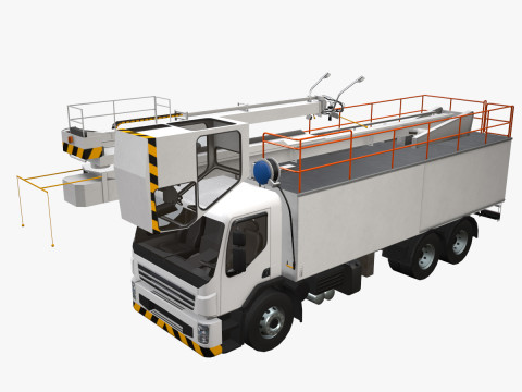Uçak Buz Çözücü Kamyon --344-- 3D Model