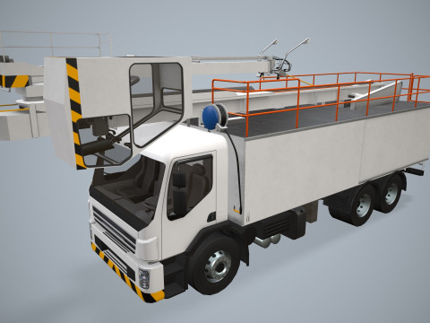 Uçak Buz Çözücü Kamyon --344-- 3D Model