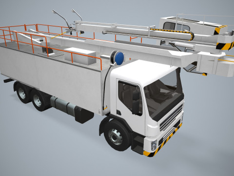 Uçak Buz Çözücü Kamyon --344-- 3D Model
