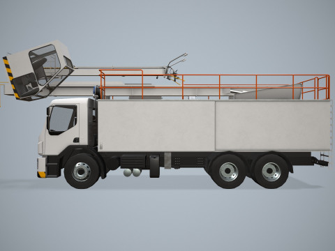 Uçak Buz Çözücü Kamyon --344-- 3D Model