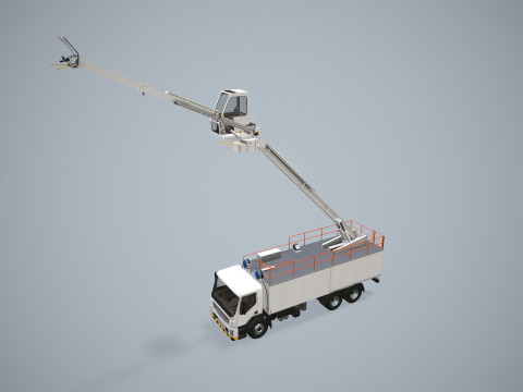 Uçak Buz Çözücü Kamyon --344-- 3D Model
