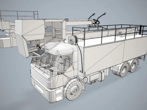 Cami&oacute;n descongelador de aviones --344-- Modelo 3D