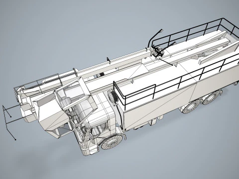 Cami&oacute;n descongelador de aviones --344-- Modelo 3D