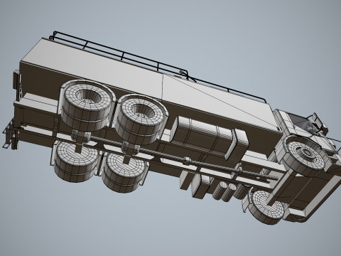 Uçak Buz Çözücü Kamyon --344-- 3D Model