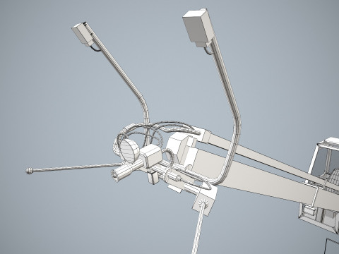 Uçak Buz Çözücü Kamyon --344-- 3D Model