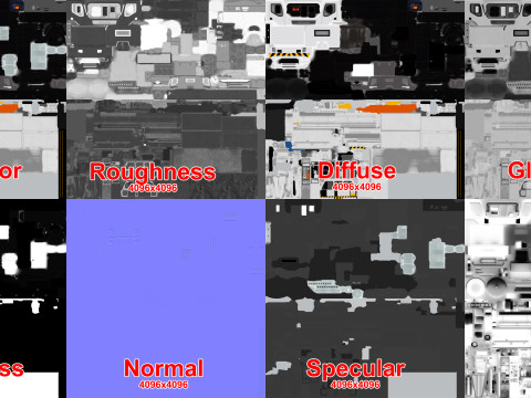 Uçak Buz Çözücü Kamyon --344-- 3D Model