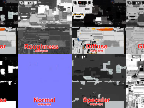 Cami&oacute;n descongelador de aviones --344-- Modelo 3D