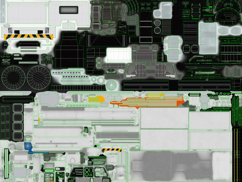 Uçak Buz Çözücü Kamyon --344-- 3D Model