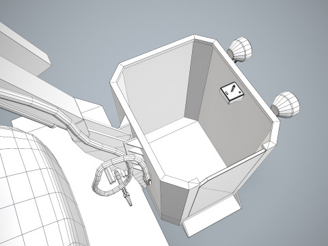 Uçak Buz Çözücü Kamyon Beyaz --345-- 3D Model