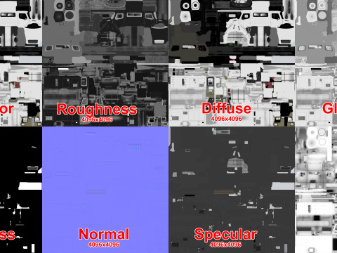 Uçak Buz Çözücü Kamyon Beyaz --345-- 3D Model