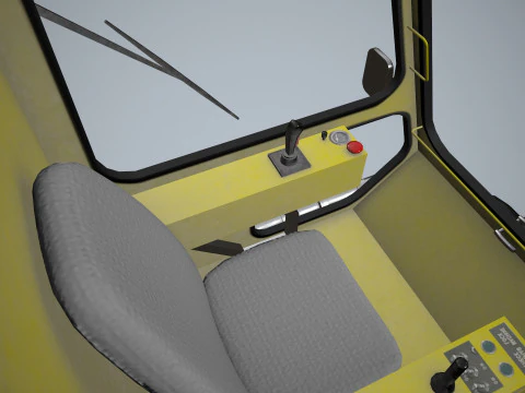 Truk Deicer Pesawat Putih --348-- Model 3D