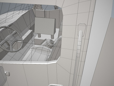 航空機防氷トラック ホワイト --348-- 3Dモデル
